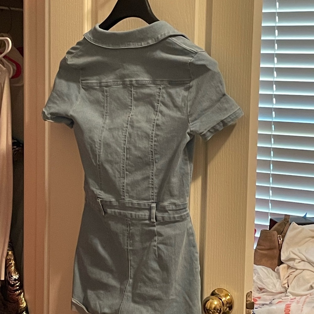 Denim romper